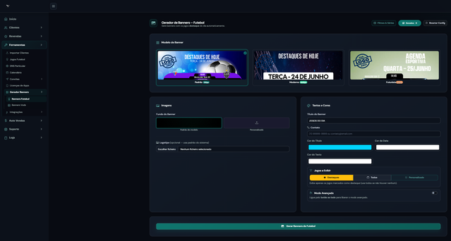 Gerador gratuito de banners promocionais